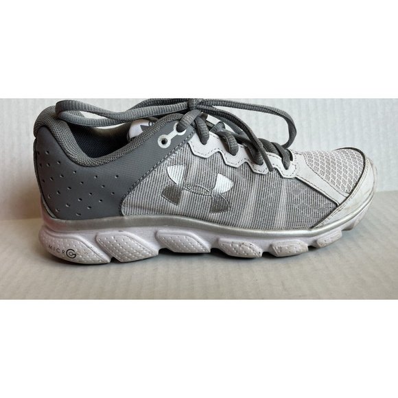 Under Armour Womens Micro G Assert 6 1266252 White Running Shoes Sneakers Sz 6.5 - Picture 1 of 9